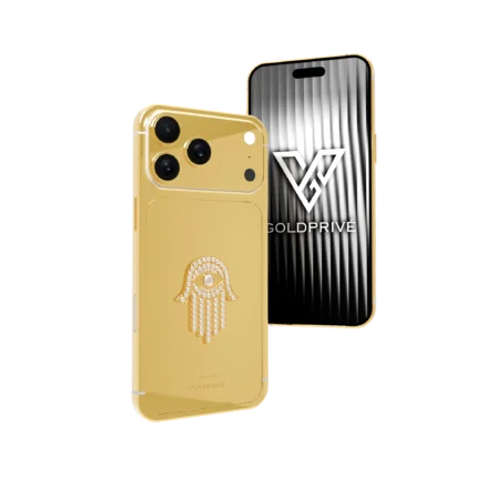 Seraphic Hamsa Blessing in 24K gold by GoldPrive - luxury evil eye protection design