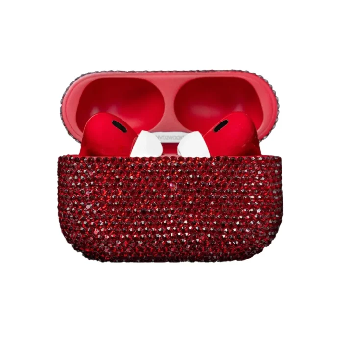 Red Siam Edition in Luxury Swarovski AirPods Pro 3