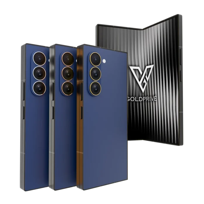 Blue Shadow Gold Samsung Galaxy Z Fold8 Ultra in 24K Gold, Rose Gold, Platinum