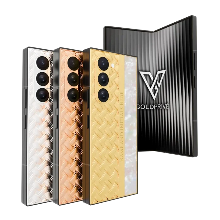 Pearl Knot Gold Samsung Galaxy Z Fold8 Ultra in 24K Gold, Rose Gold, Platinum