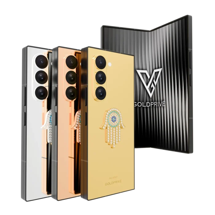 Hamsa Eye Amulet Samsung Galaxy Z Fold8 Ultra in 24K Gold, Rose Gold & Platinum