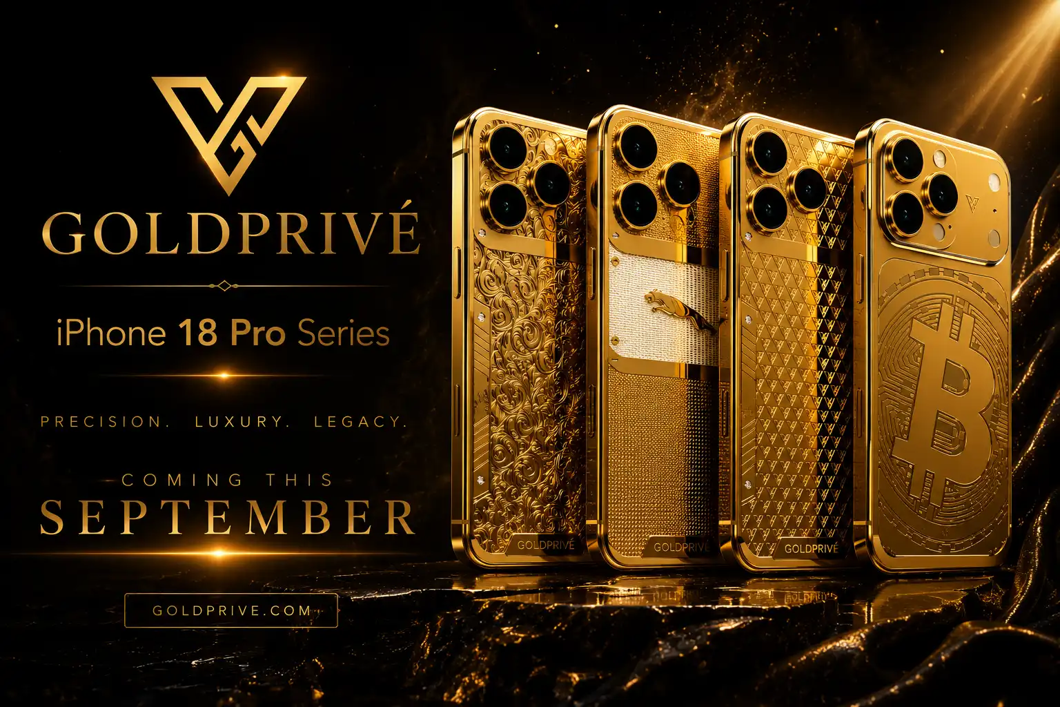 GoldPrivé luxury 24K gold iPhone 18 Pro Max