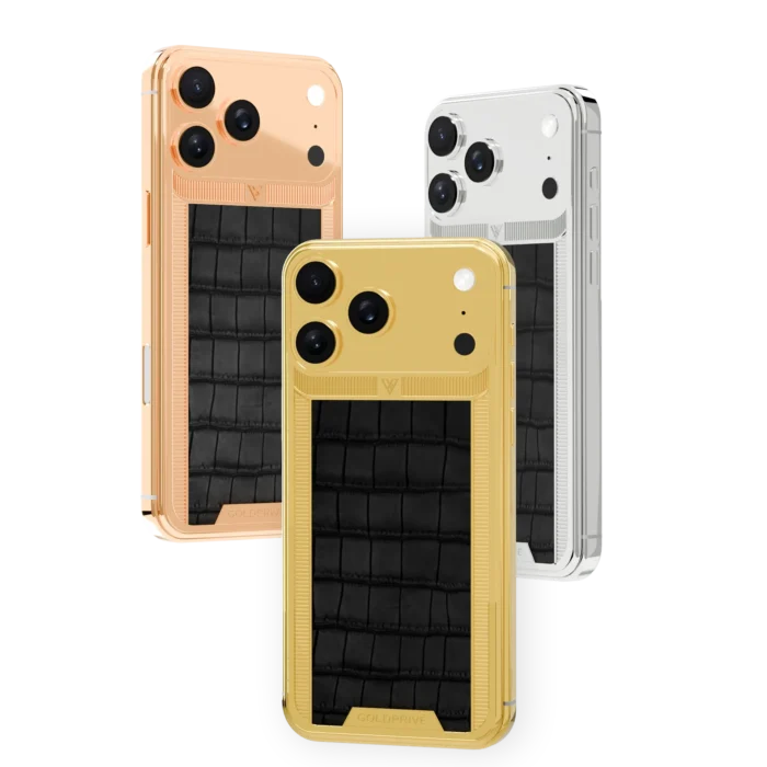 Exotic Grandeur Gold iPhone 18 Pro & Pro Max in 24K Gold, Rose Gold, Platinum