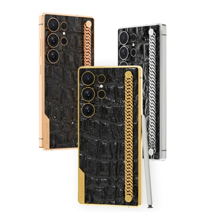 Wild Elegance Link Gold Samsung Galaxy S26 Ultra in 24K Gold, Rose Gold, Platinum