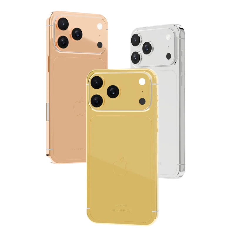GoldPrivé Prestige Gold iPhone 18 Pro Max with unadorned precision plating