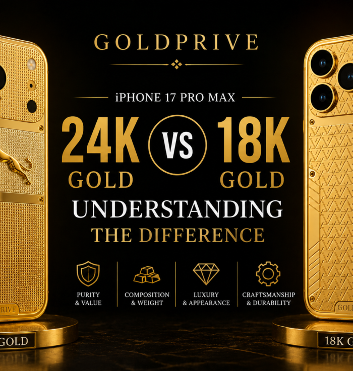 24K Gold vs 18K Gold iPhone - Understanding the Difference by GoldPrivé