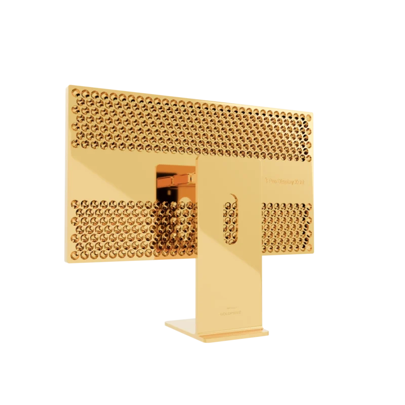 24K Gold Apple Pro Display XDR by GoldPrivé — luxury Gold Mac Display hand-plated in 24K gold, rose gold or platinum