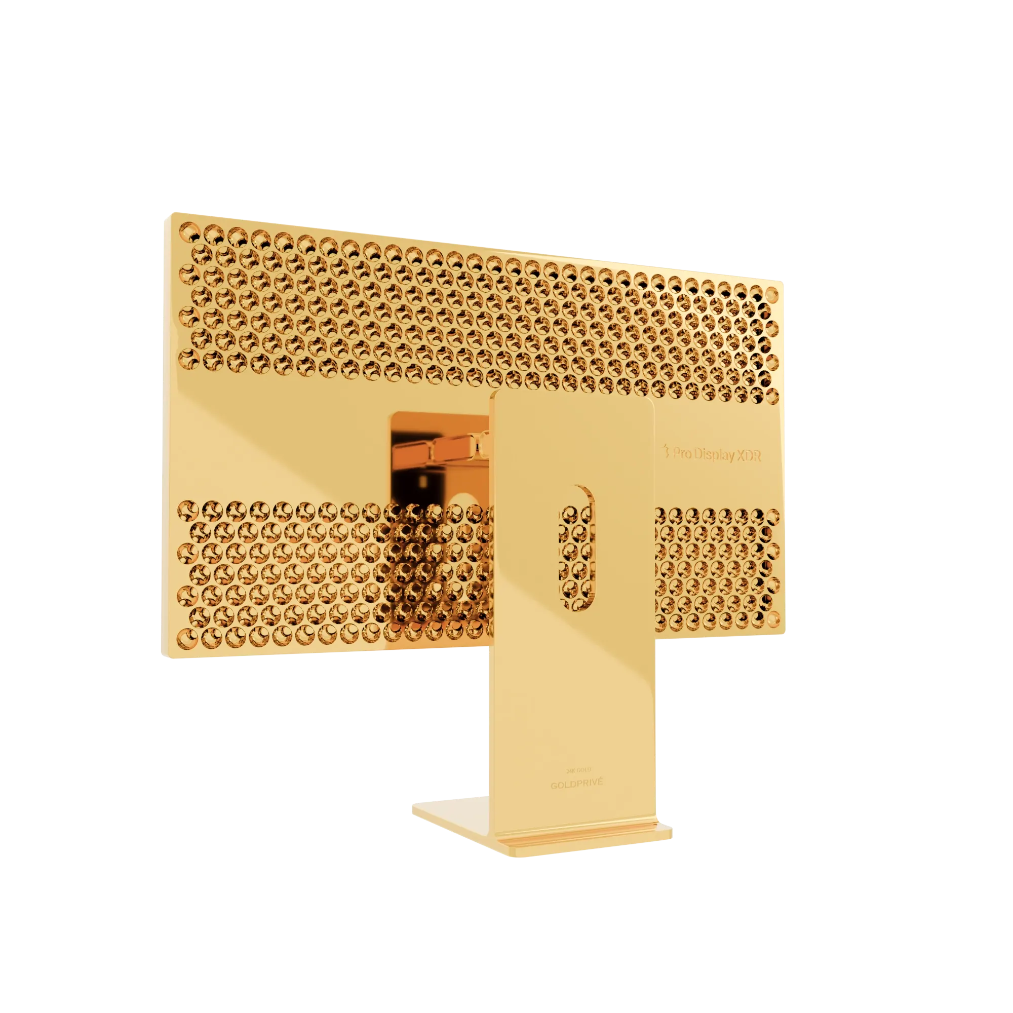24K Gold Apple Pro Display XDR by GoldPrivé — luxury Gold Mac Display hand-plated in 24K gold, rose gold or platinum