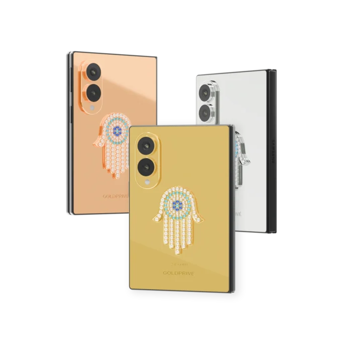 Hamsa Eye Amulet Samsung Galaxy Z Fold8 in 24K Gold, Rose Gold & Platinum