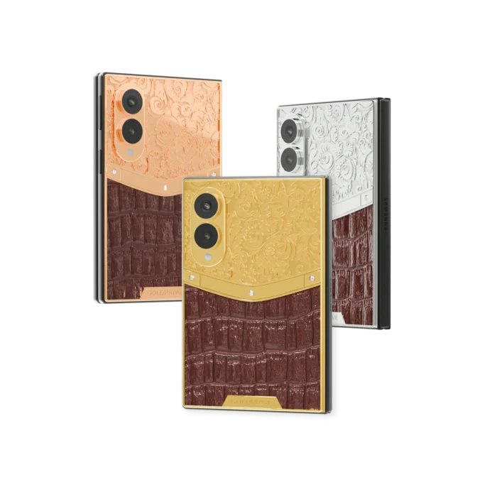 Exotic Royal Gold Samsung Galaxy Z Fold8 in 24K Gold, Rose Gold, Platinum