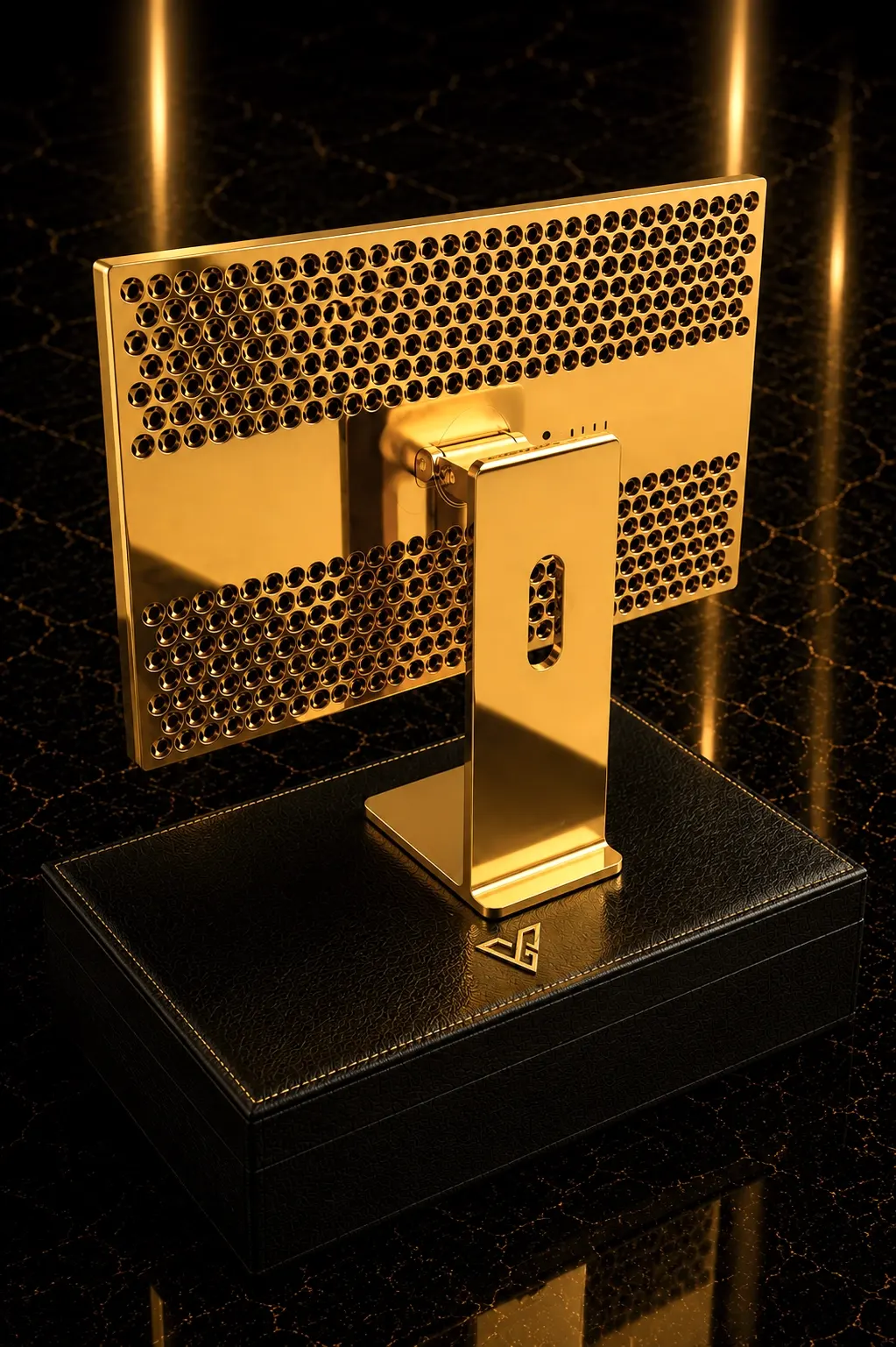24K Gold Pro Display XDR by GoldPrivé — luxury gold Apple Pro Display XDR hand-finished in Dubai