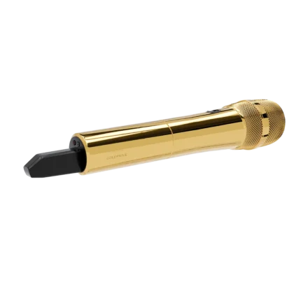 24K gold wireless microphone, side view