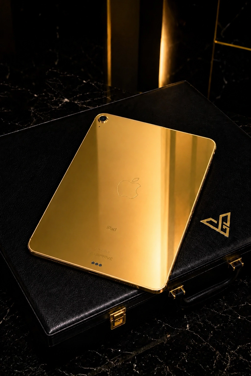 24K Gold Apple iPad Air M4 by GoldPrivé — luxury gold iPad Air hand-finished in Dubai