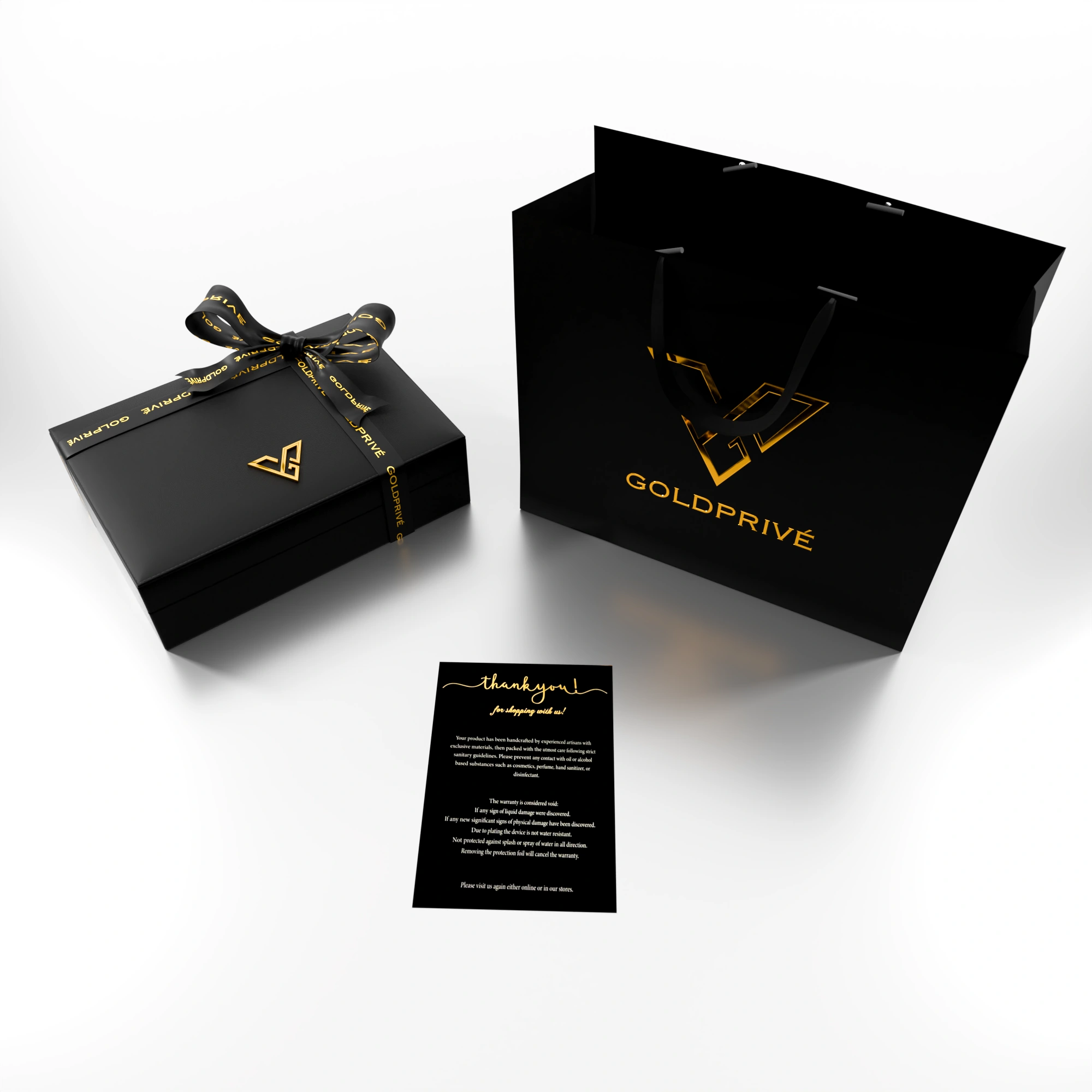 GoldPrivé leather presentation box delivered with the Silver Gold iPhone 18 Pro Max