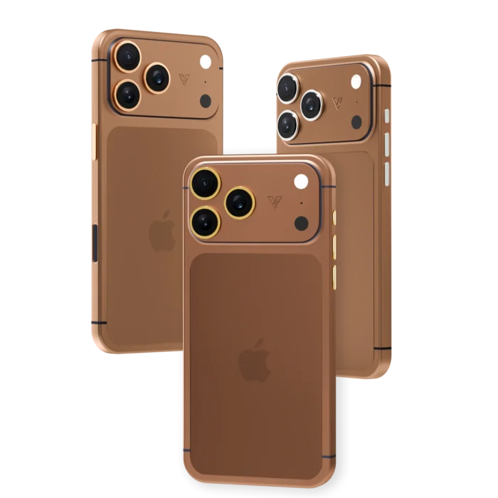 Cognac Gold iPhone 18 Pro & Pro Max in 24K Gold, Rose Gold, Platinum