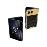 Exotic Royal Gold iPhone Duo shown folded and open