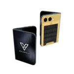 Exotic Grandeur Gold iPhone Duo shown folded and open
