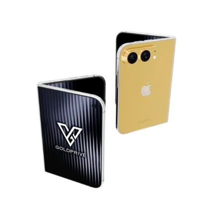 Legacy Gold iPhone Duo shown folded and open