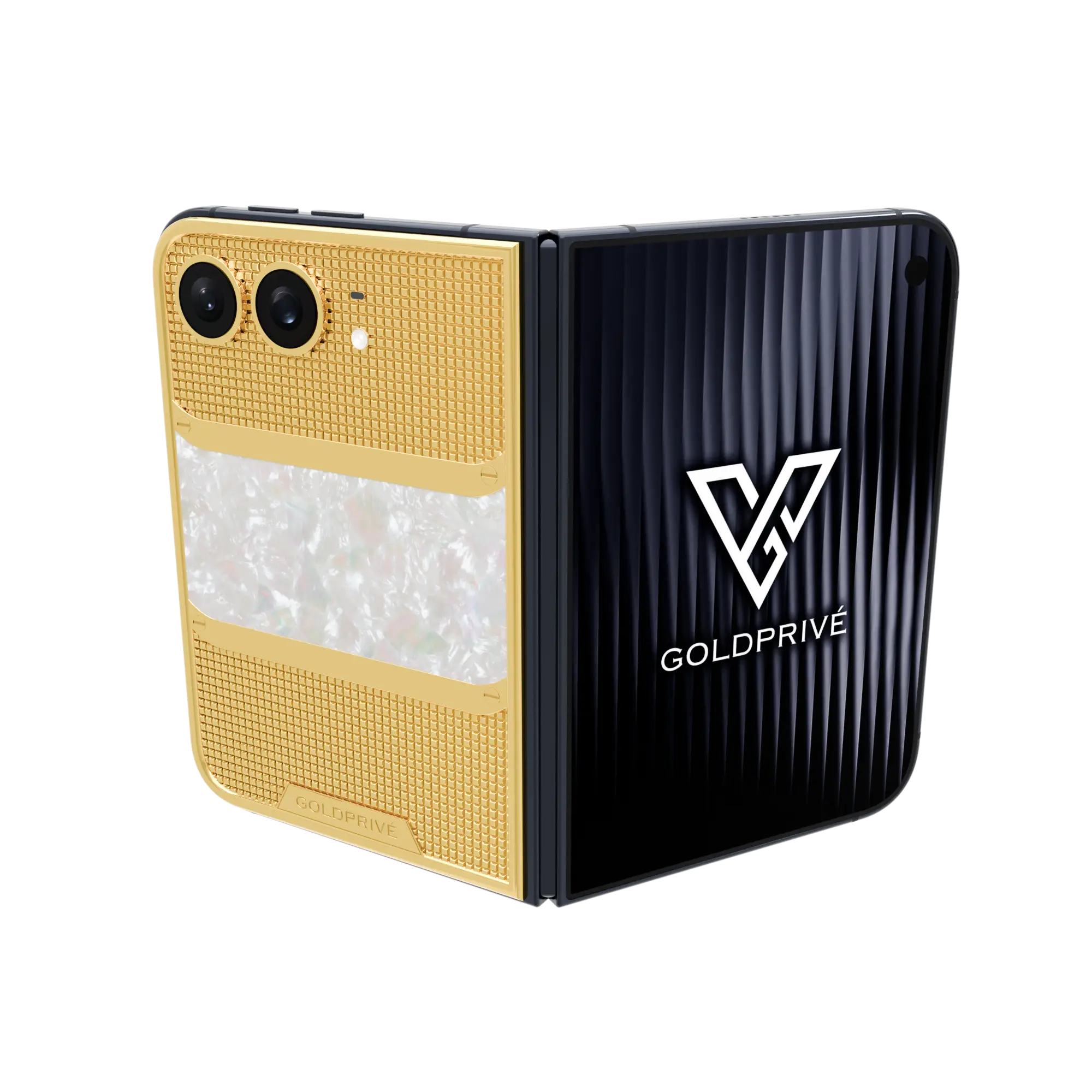 iPhone_Duo Majesty MOP.01(02) Regal Victory Gold iPhone Duo — 24K Gold / Rose Gold / Platinum - Image 1
