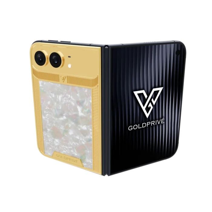 Grandeur Pearl Gold iPhone Duo in 24K Gold, Rose Gold, Platinum