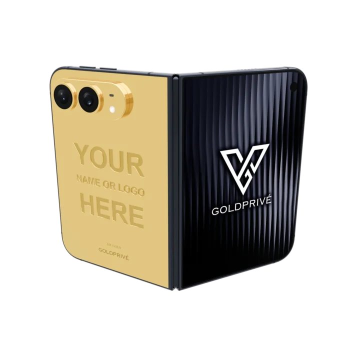 Emblem Gold iPhone Duo in 24K Gold, Rose Gold, Platinum